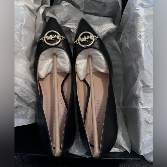 COACH WOMEN’S SIZE(8.5) AUDREY PUMP -BLACK NIB - Picture 3 of 6